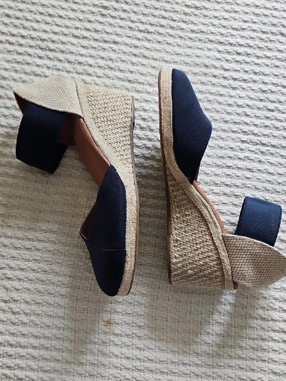 Women’s Navy Slingback Espadrille Flats
